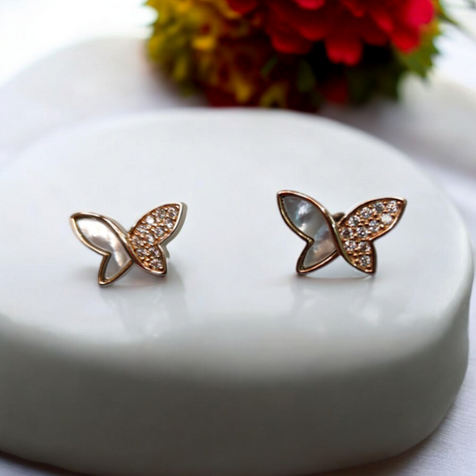 Mother of Pearl Butterfly Earrings