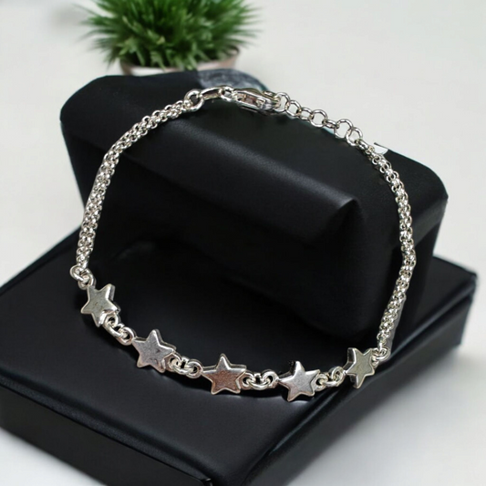 Shining Star 925 Silver Link Bracelet