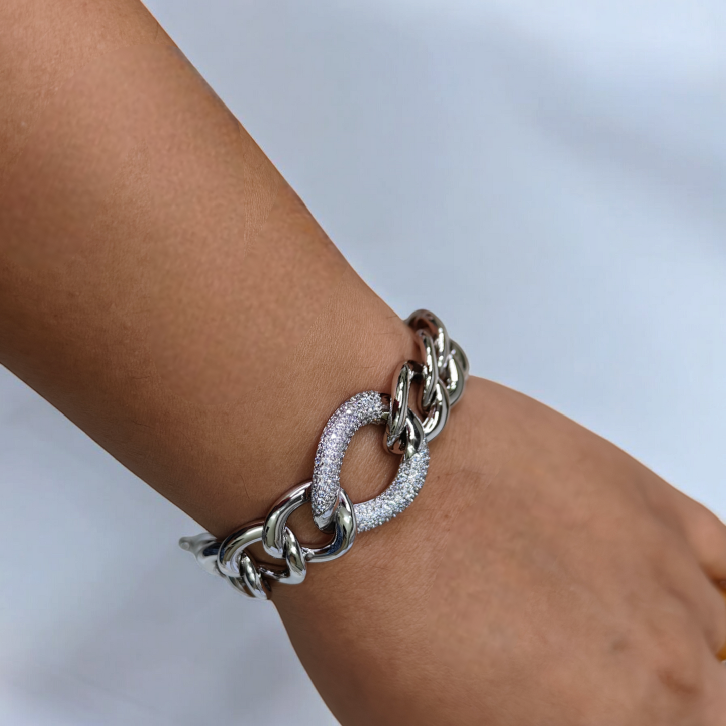 Bold Chain Unisex 925 Silver Bracelet