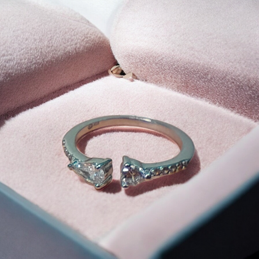 Twin Heart Promise Ring