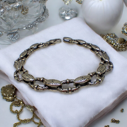 Vintage Oval Link Bracelet