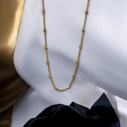 Beaded Gold-Plated Chain