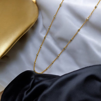 Beaded Gold-Plated Chain